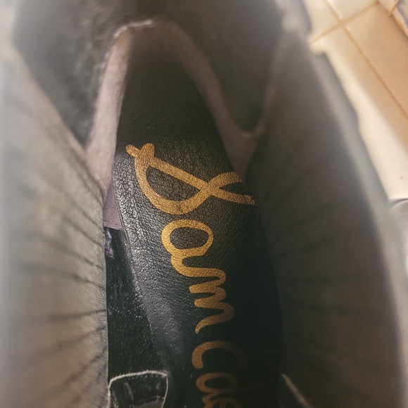 Like New Sam Edelman Black Leather Booties 7 - Picture 8 of 9